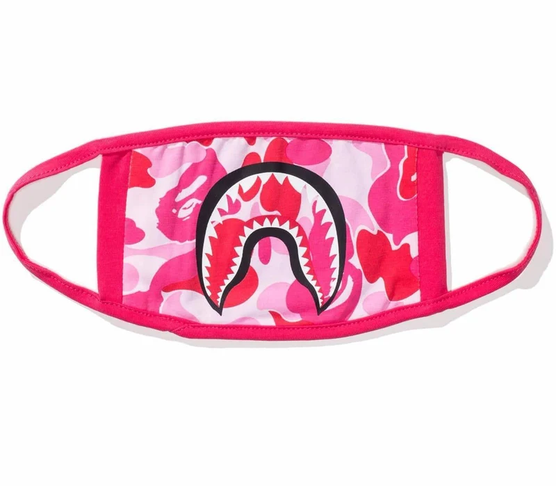 BAPE - ABC CAMO SHARK MASK (PINK)