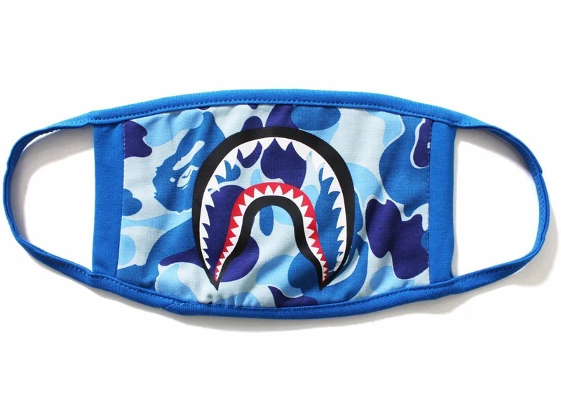 BAPE - ABC CAMO SHARK MASK (BLUE)