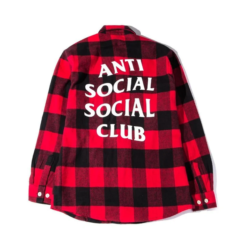 ANTI SOCIAL SOCIAL CLUB - NO EXPECTATIONS FLANNEL (RED)