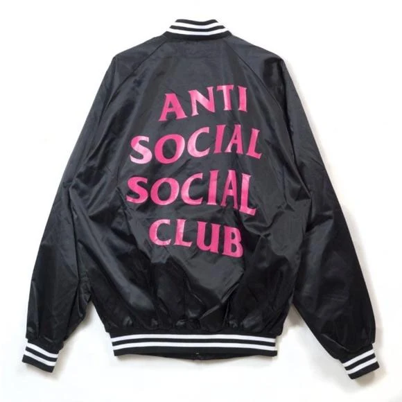 ANTI SOCIAL SOCIAL CLUB - JULY 15TH BASEBALL JACKET (BLACK)