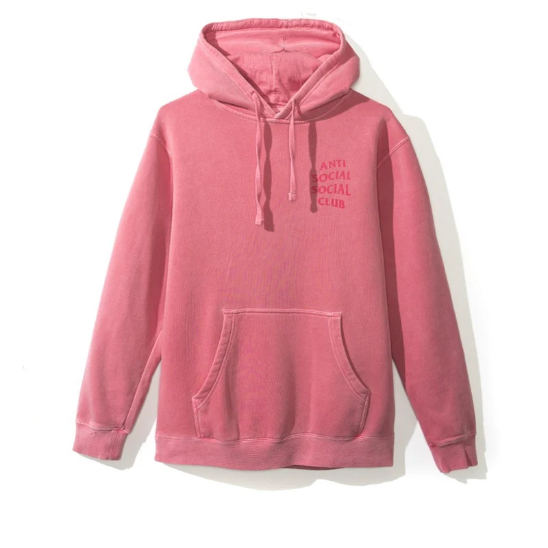 ANTI SOCIAL SOCIAL CLUB - GHOSTED TONAL HOODIE (PINK)