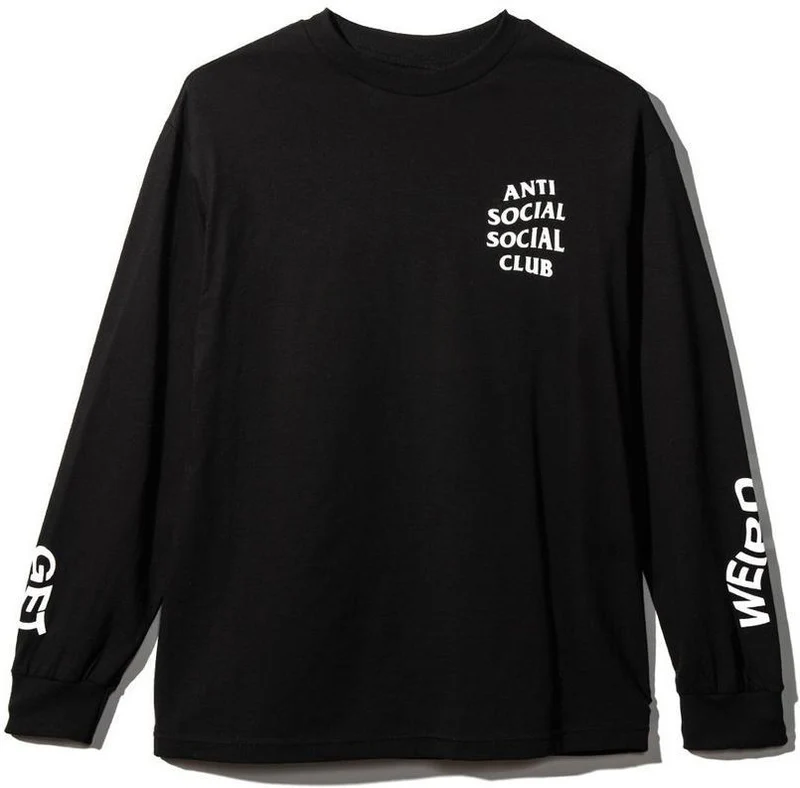 ANTI SOCIAL SOCIAL CLUB - GET WEIRD L/S TEE (BLACK)