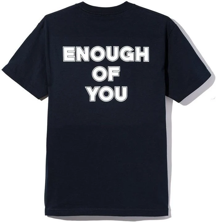 ANTI SOCIAL SOCIAL CLUB - ENOUGH OF YOU TEE (NAVY)