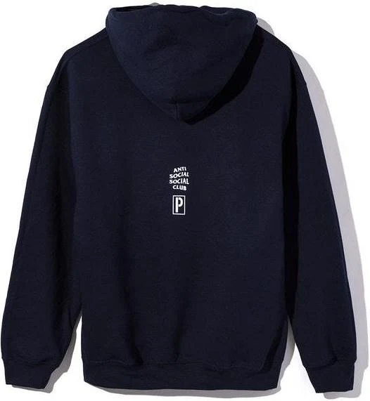ANTI SOCIAL SOCIAL CLUB - ENOUGH OF YOU HOODED SWEATSHIRT (NAVY)