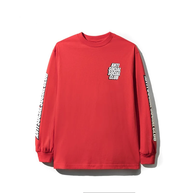 ANTI SOCIAL SOCIAL CLUB - BLOCK ME RED L/S TEE (RED)