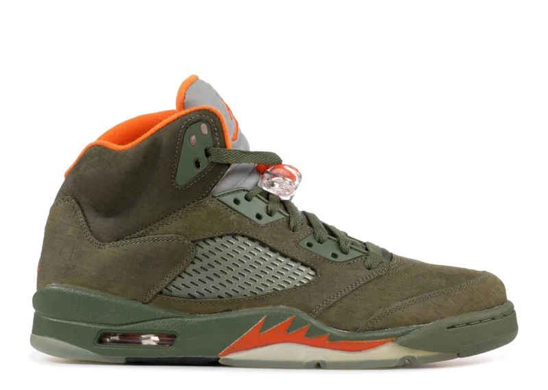 AIR JORDAN RETRO 5 LS - OLIVE