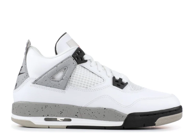 AIR JORDAN RETRO 4 OG BG (GS) - WHITE CEMENT (2016) [USED]