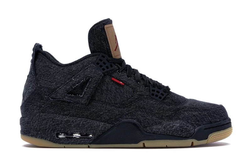 AIR JORDAN RETRO 4 LEVI'S NRG - BLACK DENIM (BLANK TAG)