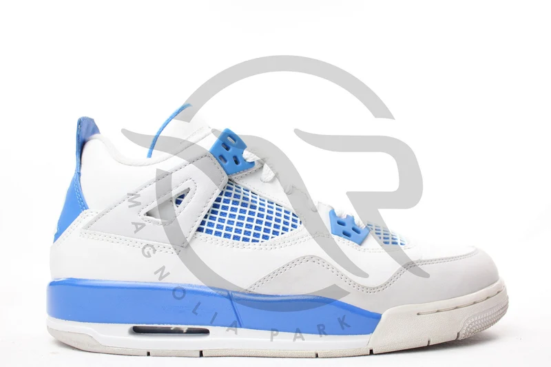 AIR JORDAN RETRO 4 (GS) - MILITARY BLUE