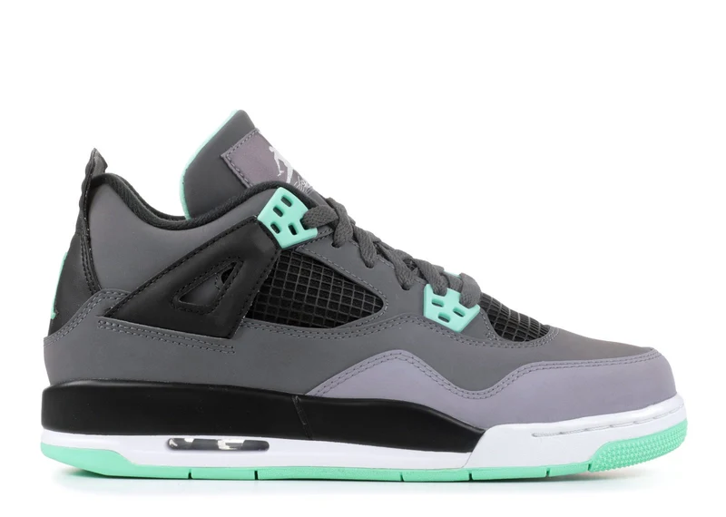 AIR JORDAN RETRO 4 (GS) - GREEN GLOW [USED]