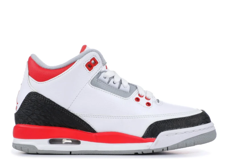 AIR JORDAN RETRO 3 (GS) - FIRE RED (2013)