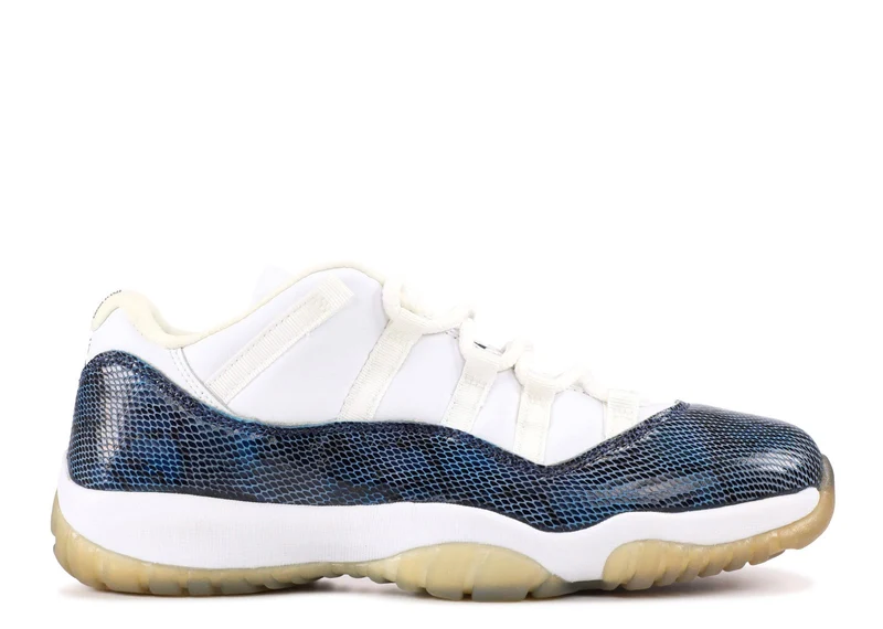 AIR JORDAN RETRO 11 SNAKE LOW - NAVY [USED]