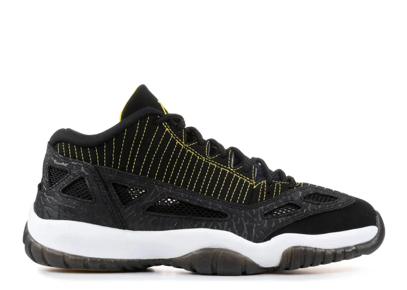 AIR JORDAN RETRO 11 LOW IE - BLACK / ZEST [USED]