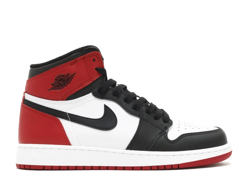 AIR JORDAN RETRO 1 HIGH OG (GS) - BLACK TOE (2016)