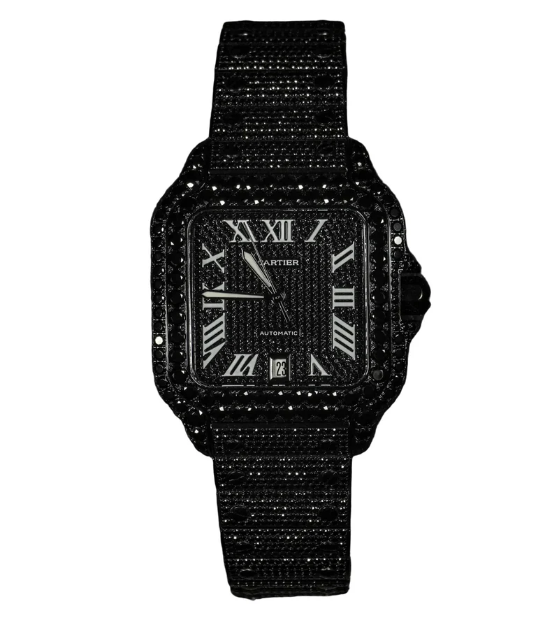 Reloj Cartier Santos Full Ice Diamonds
