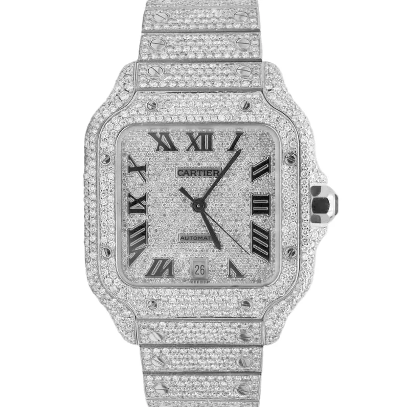 Reloj Cartier Santos Full Ice