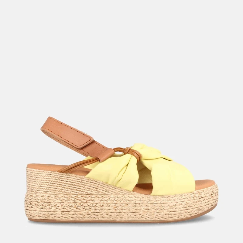SANDALIAS PARA MUJER CON PLATAFORMA EN PIEL FRANCA MIMOSA