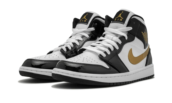 Jordan 1 Mid Patent Gold
