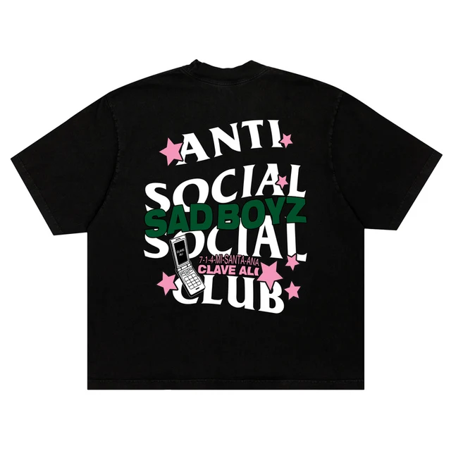Playera Anti Social Social Club X Junior H Clave Ali