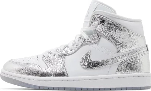 Jordan 1 Mid Metallic Silver