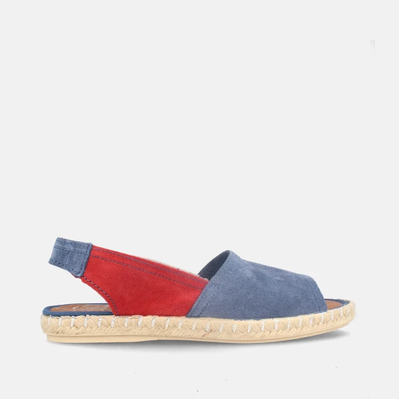 Alpargatas para mujer en serraje combi piso yute Celine multitomy