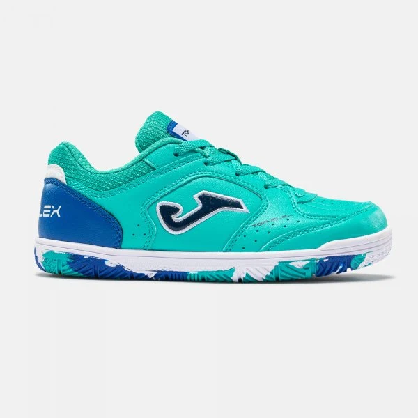 ZAPATILLA JOMA TOP FLEX JR 2627 TURQUESA INDOOR