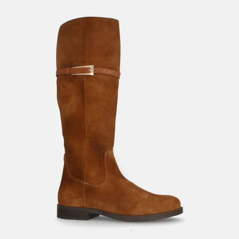 BOTA ALTA DE PIEL SERRAJE PARA MUJER IRIS ROBLE