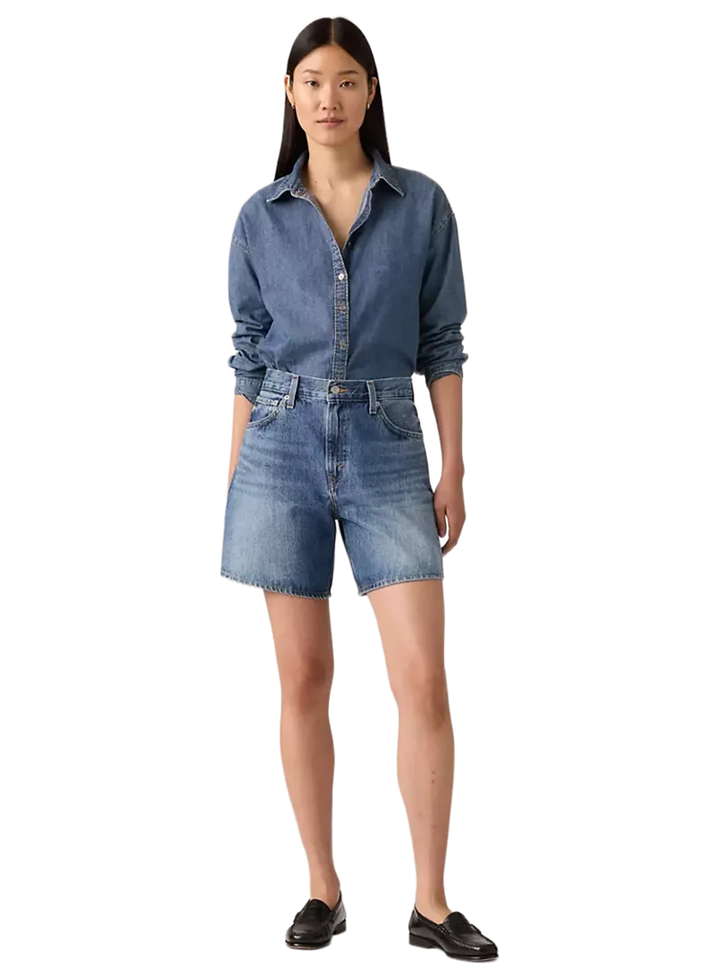 Shorts Anchos De Tiro Alto