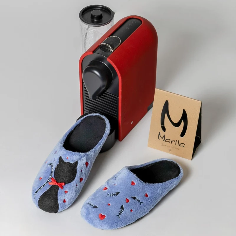 ZAPATILLAS DE ESTAR POR CASA - CARAMEL AZULINA