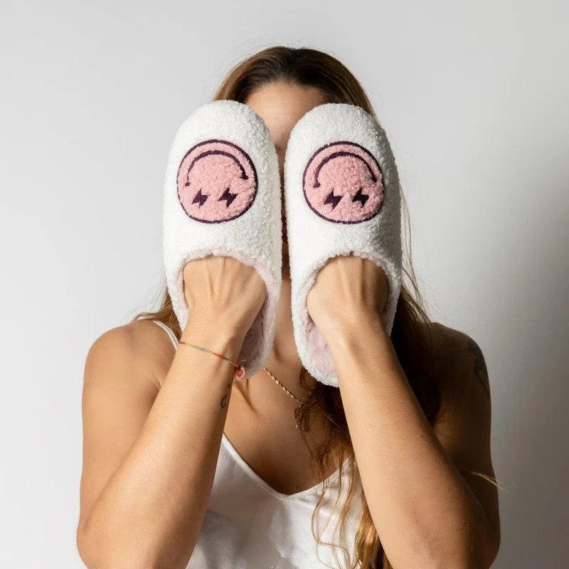 ZAPATILLAS DE ESTAR POR CASA - CANDY CRUDO ROSA