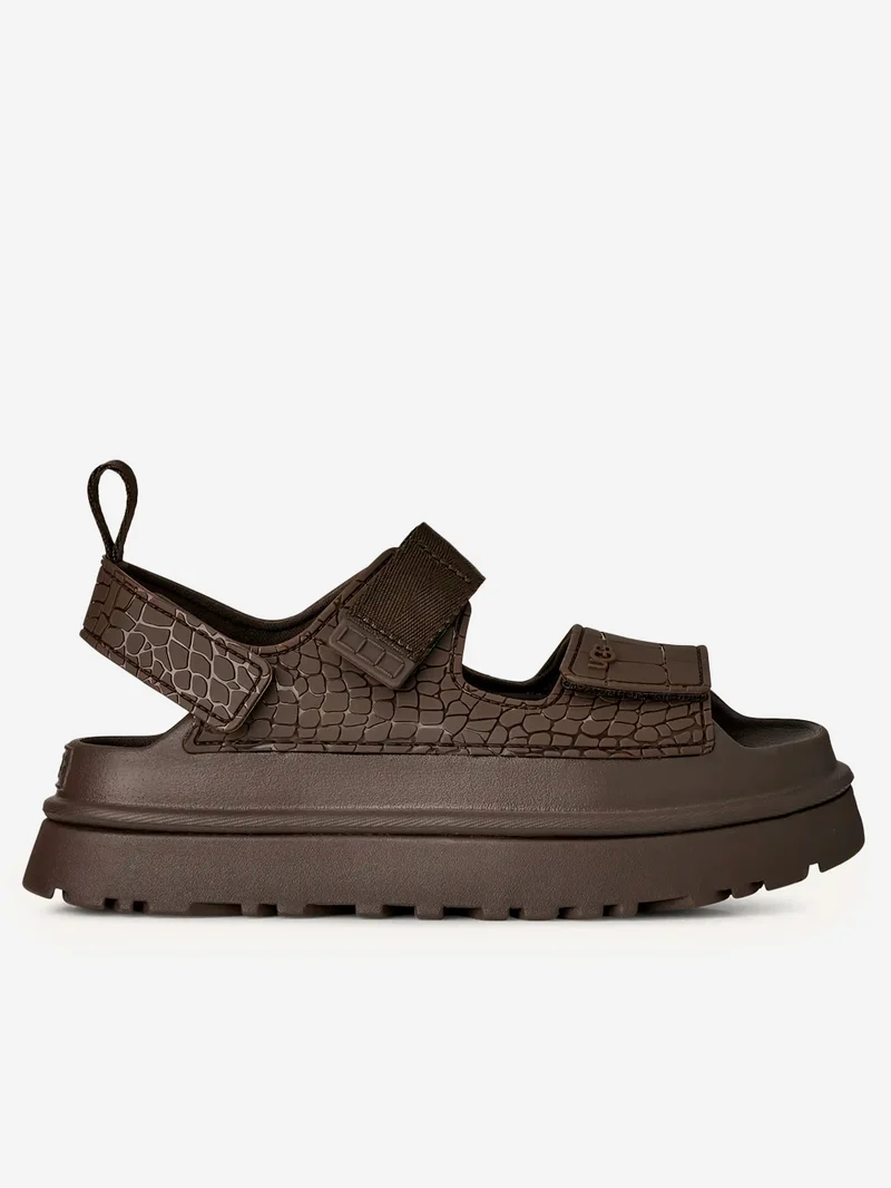 W Sandali GoldenGlow Embossed 'Dense Smoke'