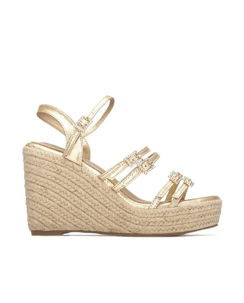 Sandalias XTI Cuña 145423 Oro Mujer