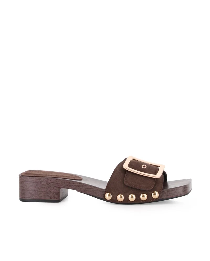 Sandalias de Tacón Blogger Lady Marrón Mujer
