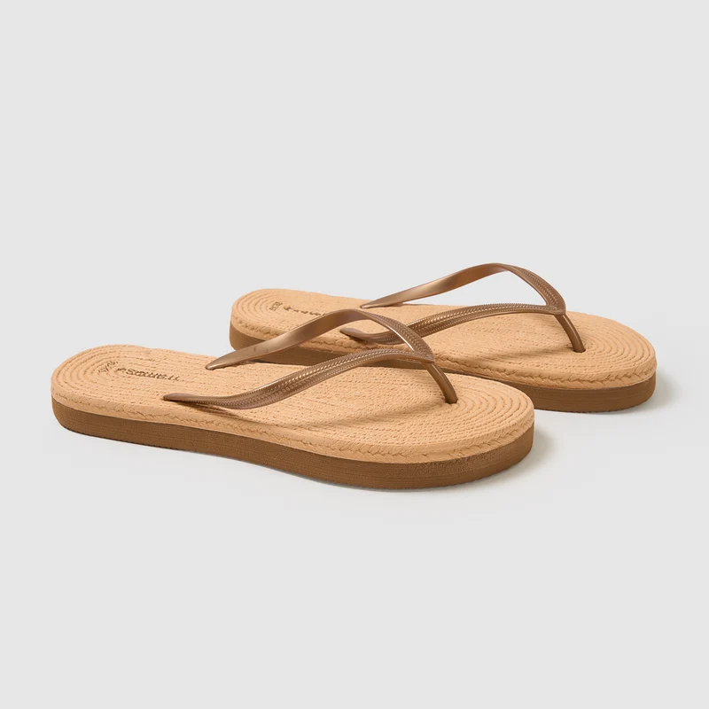Sandalias chanclas bronce