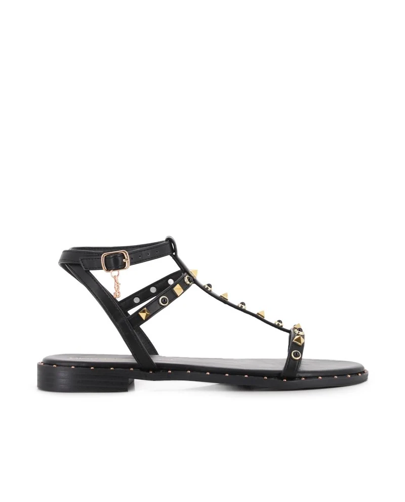 Sandalias Planas Blogger Agora Negro Mujer