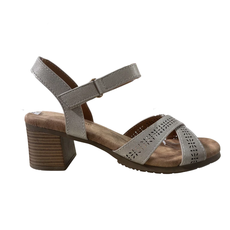 MUJER SANDALIA TACON NEREA BEIGE