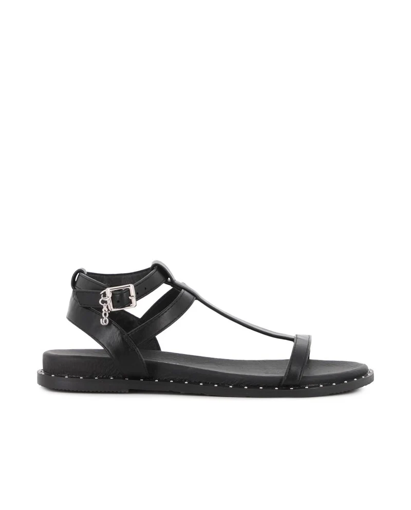 Sandalias Planas Blogger Cleo Negro Mujer