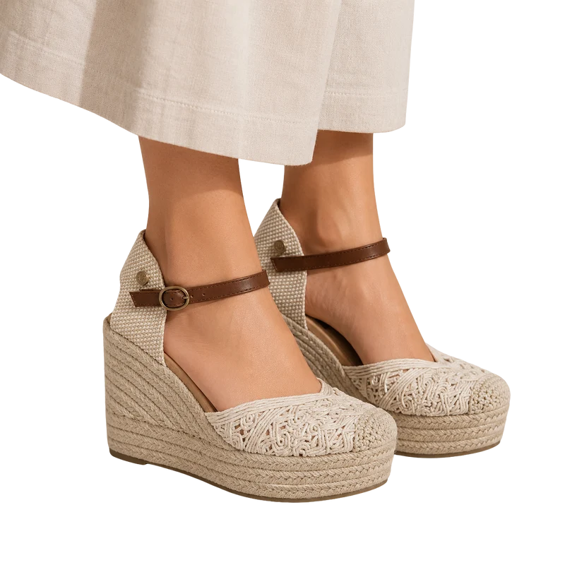 MUJER ESPARTO MARINERO BEIGE JULIA