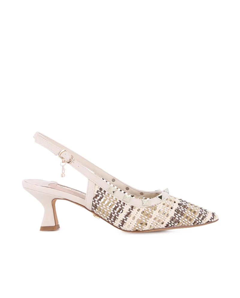 Zapatos de Tacón Destalonado Blogger Autumm Blanco Mujer