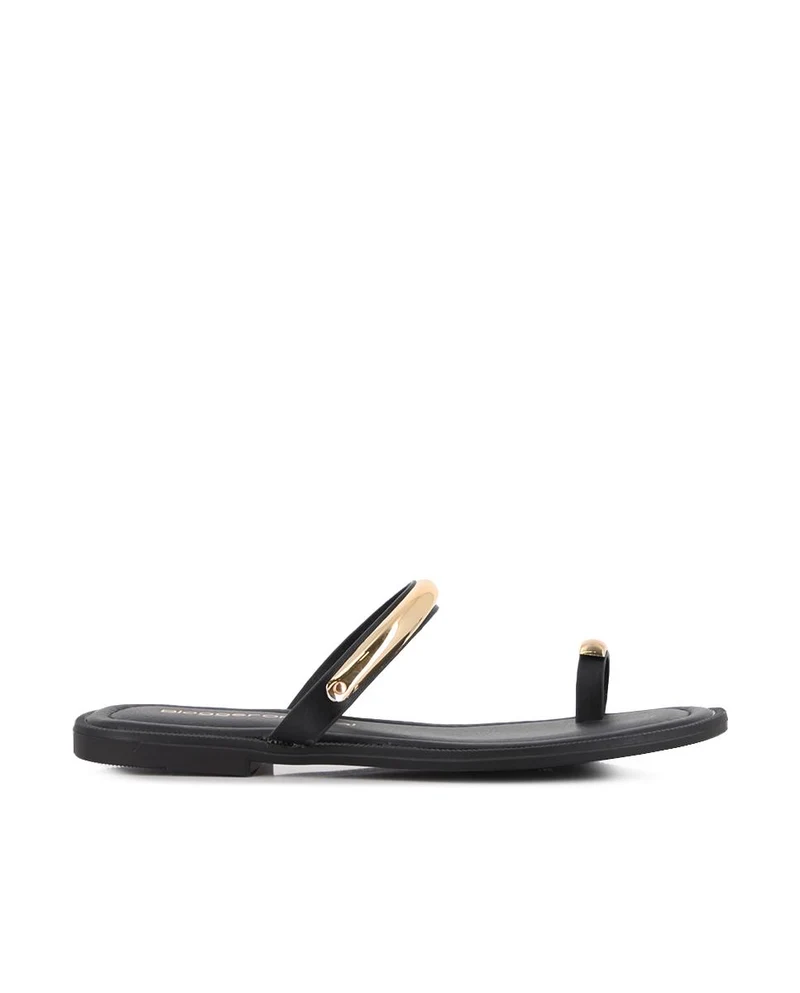 Sandalias planas Blogger Priya Negro Mujer