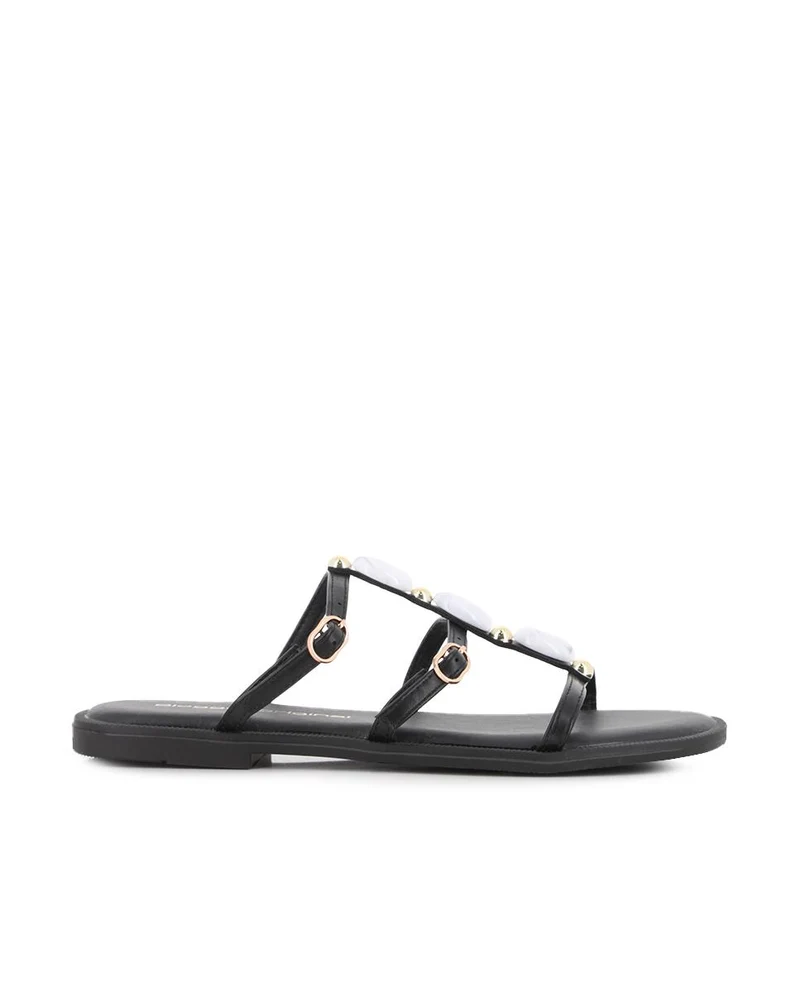 Sandalias planas Blogger Belona Negro Mujer