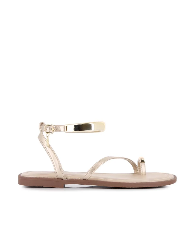 Sandalias planas Blogger Alash Doradas para Mujer