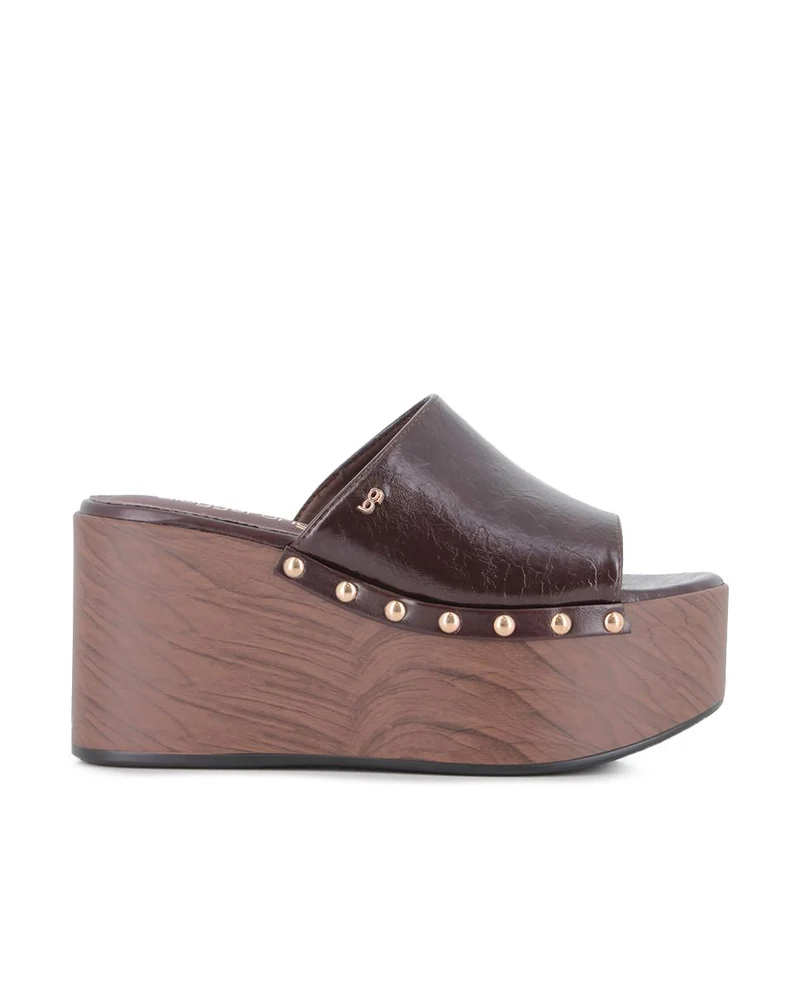 Sandalias de plataforma Blogger Nisha Marrón Mujer