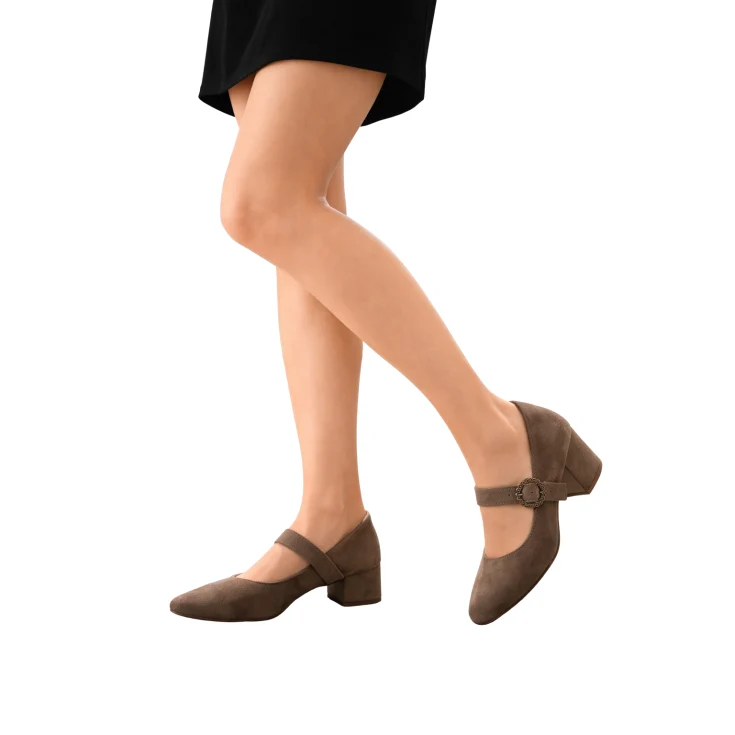 MUJER ZAPATO DE SALON EBALO TAUPE