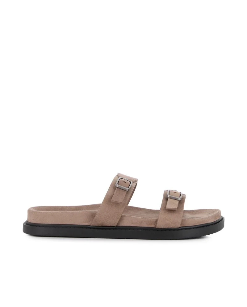 Sandalias planas Blogger Virtuo para mujer color beige