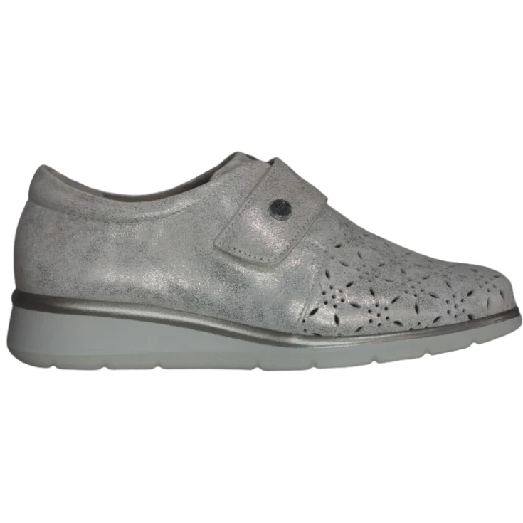 MUJER PITILLOS BLUCHER CON PICADOS ORO