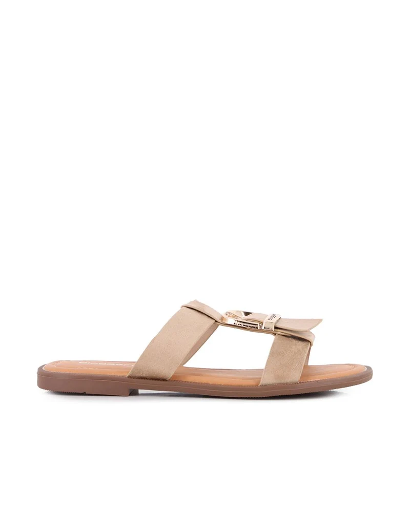 Sandalias planas Blogger Flavia Beige Mujer