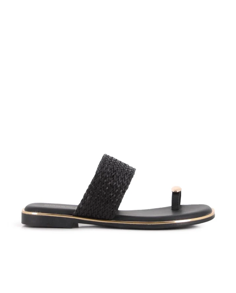 Sandalias planas Blogger Lisette para mujer color negro