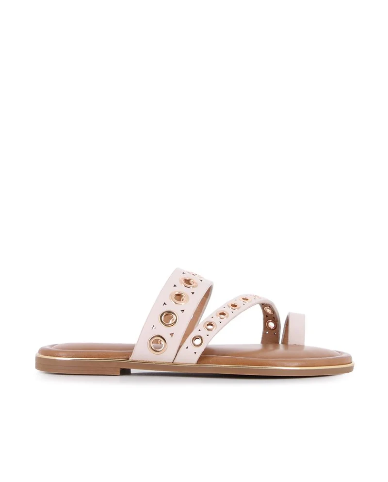 Sandalias planas Blogger Norma para mujer color beige