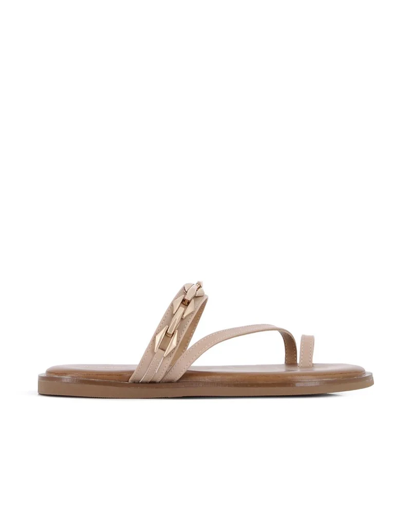 Sandalias planas Blogger Dunia para mujer color beige